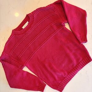Vintage Pendleton Country Sophisticates Textured Knit Sweater Red – Small